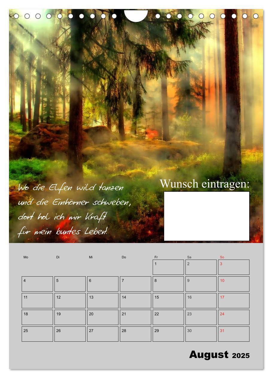 Bild: 9783457018576 | Wunsch- und Zauberkalender (Wandkalender 2025 DIN A4 hoch),...