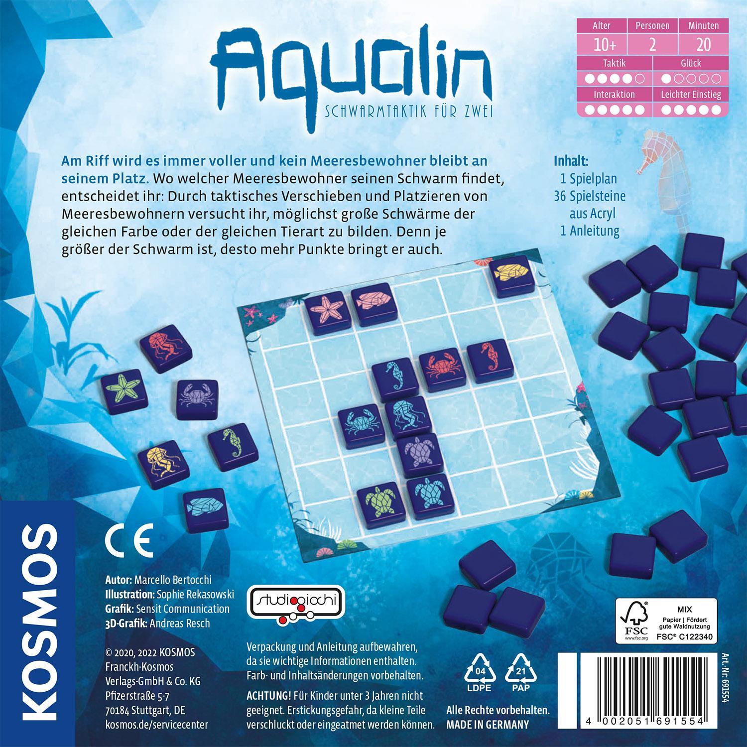 Rückseite: 4002051691554 | Aqualin | Marcello Bertocchi | Spiel | 691554 | Deutsch | 2020