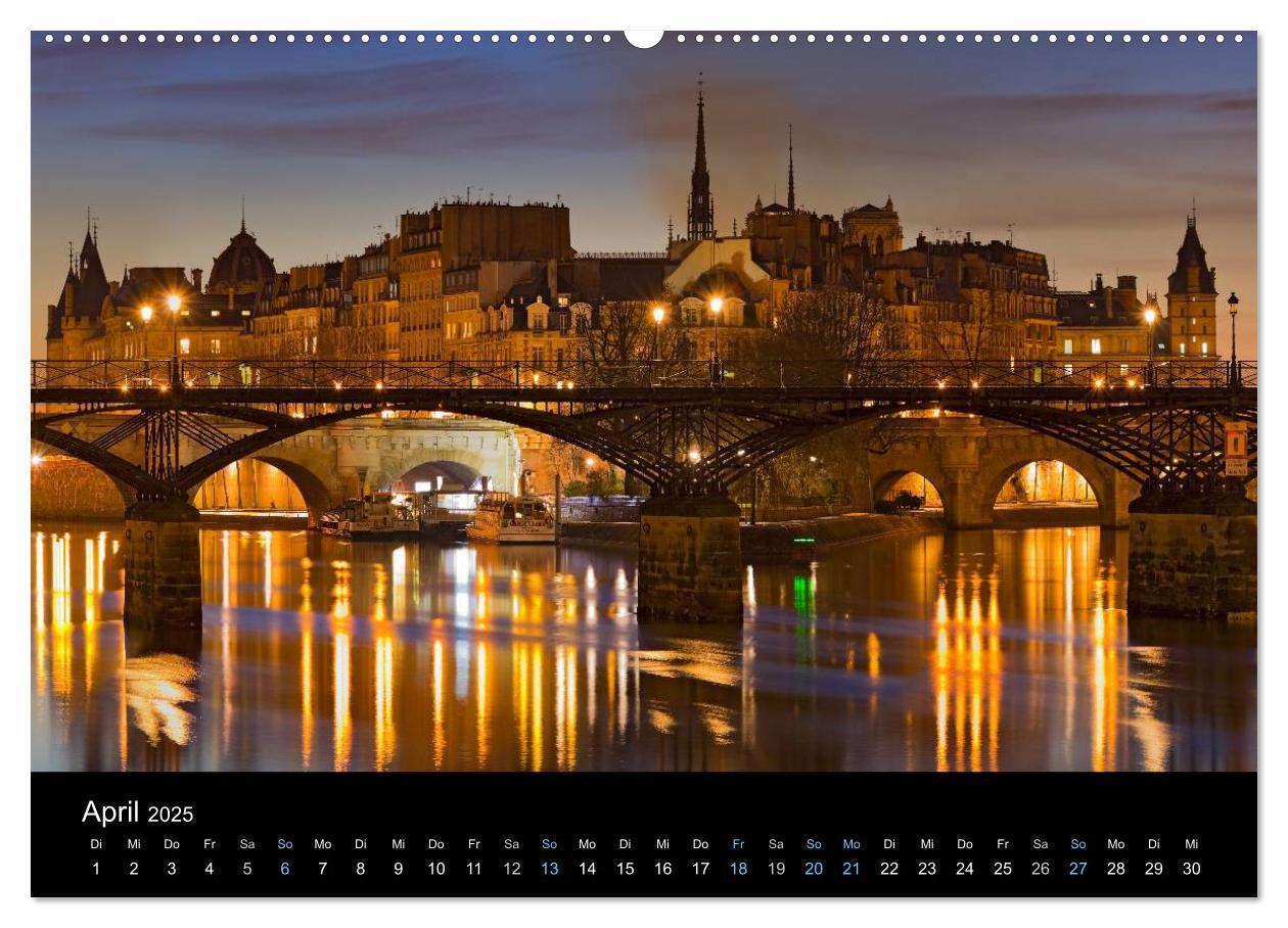 Bild: 9783435565306 | Paris bei Nacht 2025 (Wandkalender 2025 DIN A2 quer), CALVENDO...