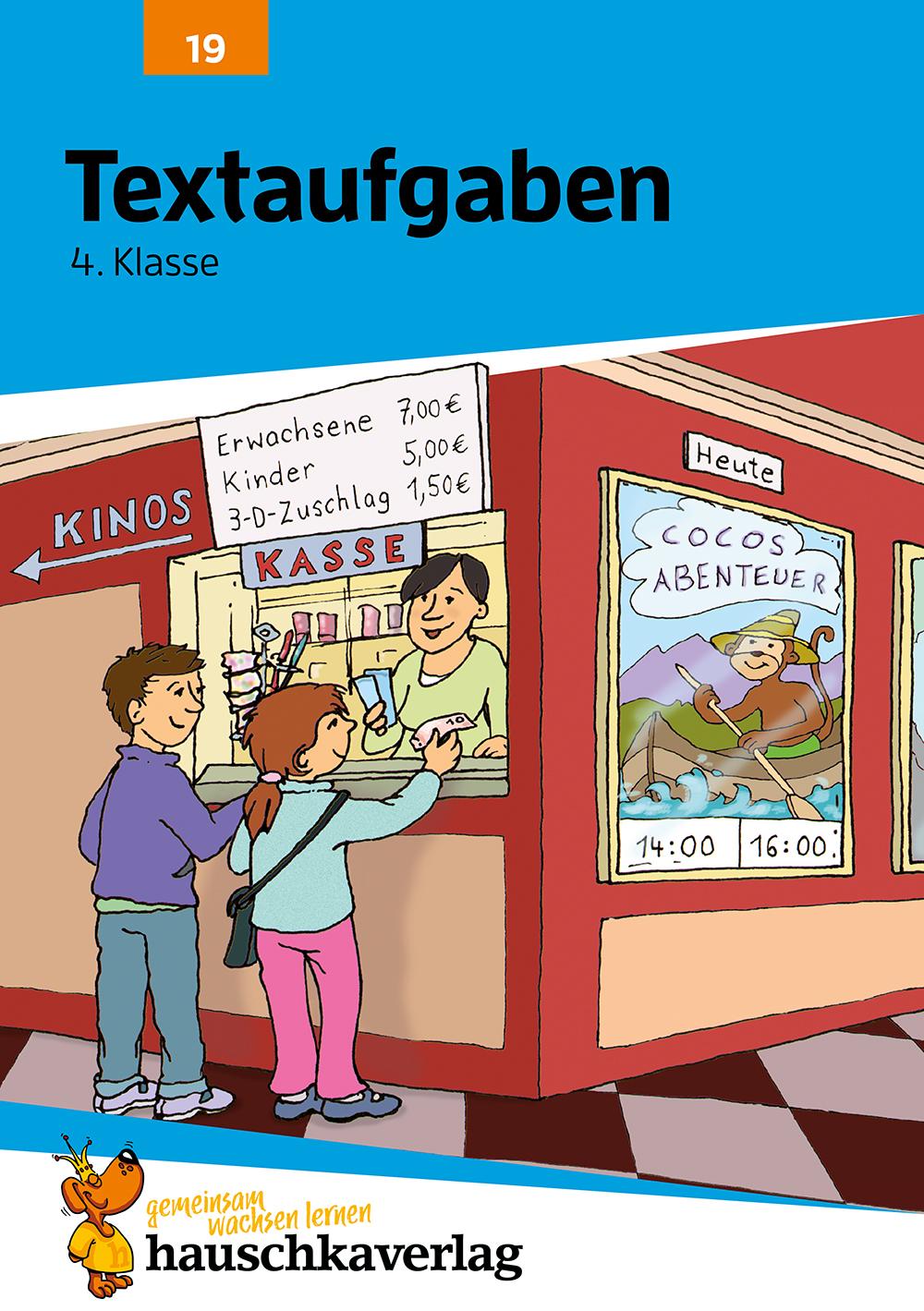 Cover: 9783881000192 | Textaufgaben 4. Klasse | Adolf Hauschka | Broschüre | 104 S. | Deutsch