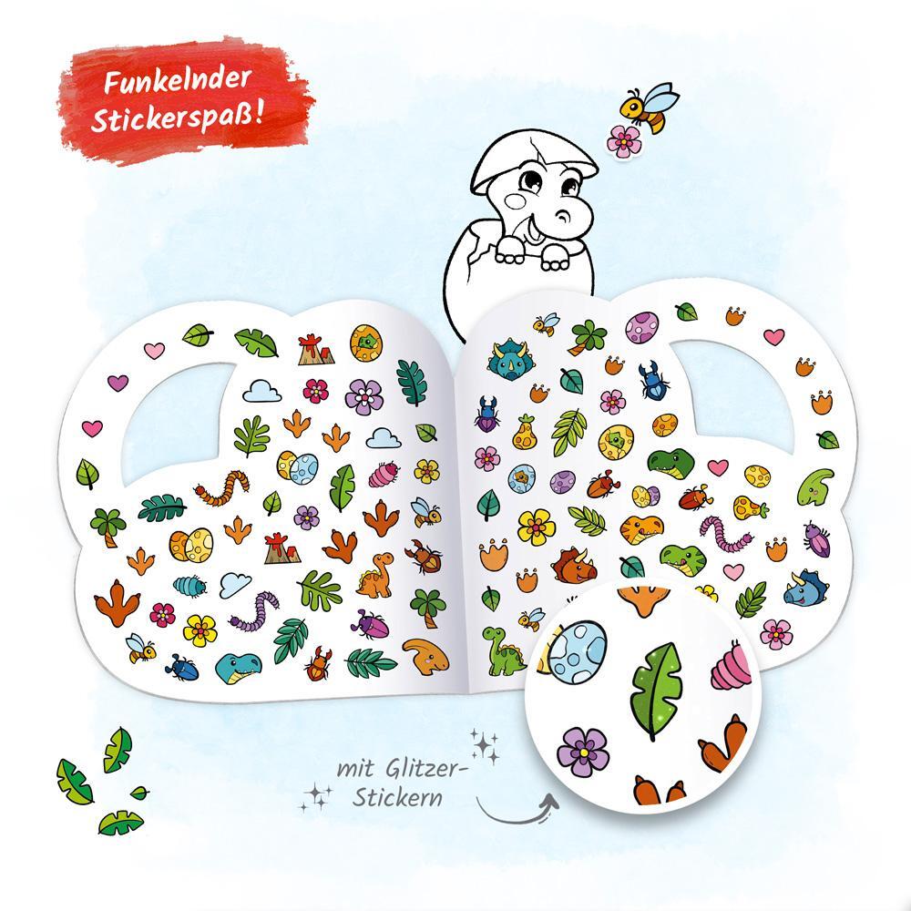 Bild: 9783988020734 | Trötsch Malbuch Stickermalbuch Dino Malspaß | Trötsch Verlag | 26 S.