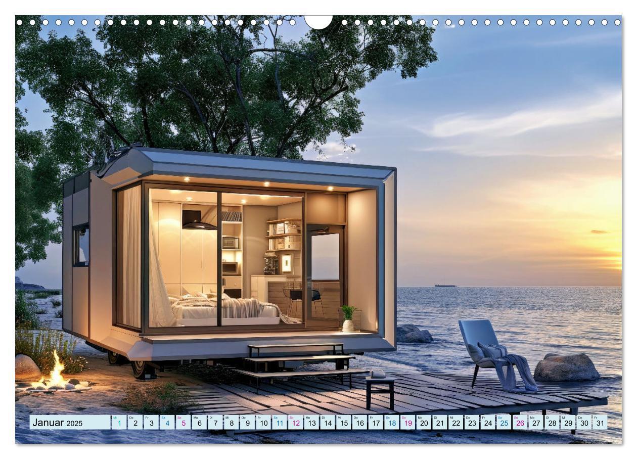 Bild: 9783383827334 | Tiny Houses - wohnen auf kleinstem Raum (Wandkalender 2025 DIN A3...