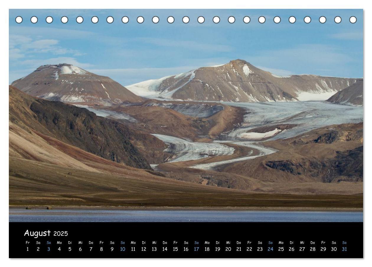 Bild: 9783435771462 | Spitzbergen (Tischkalender 2025 DIN A5 quer), CALVENDO Monatskalender