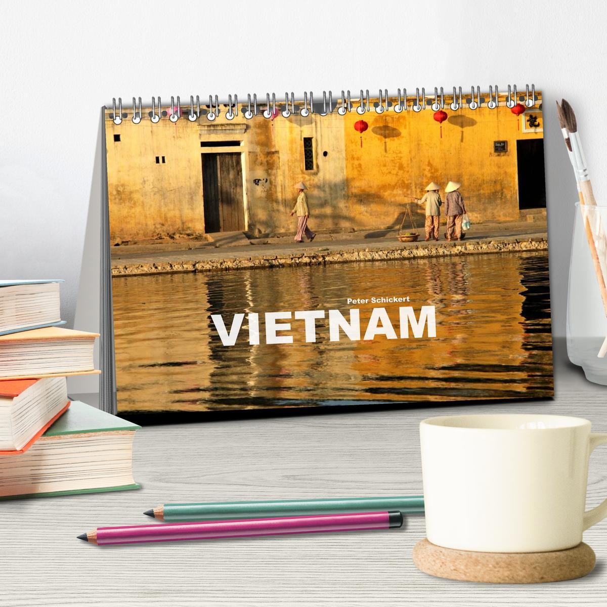 Bild: 9783435785445 | Vietnam (Tischkalender 2025 DIN A5 quer), CALVENDO Monatskalender