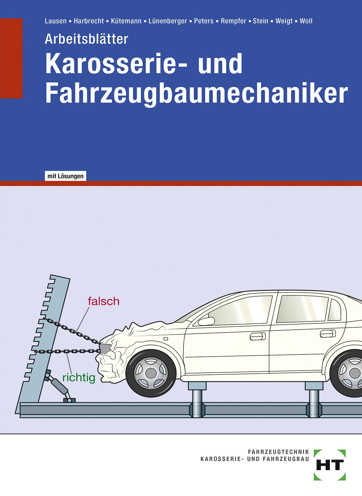 Cover: 9783582317063 | Arbeitsblätter mit eingetragenen Lösungen Karosserie- und...