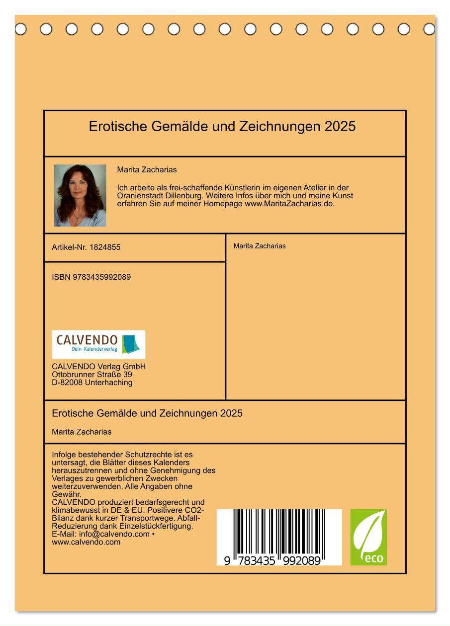 Bild: 9783435992089 | Erotische Gemälde und Zeichnungen 2025 (Tischkalender 2025 DIN A5...