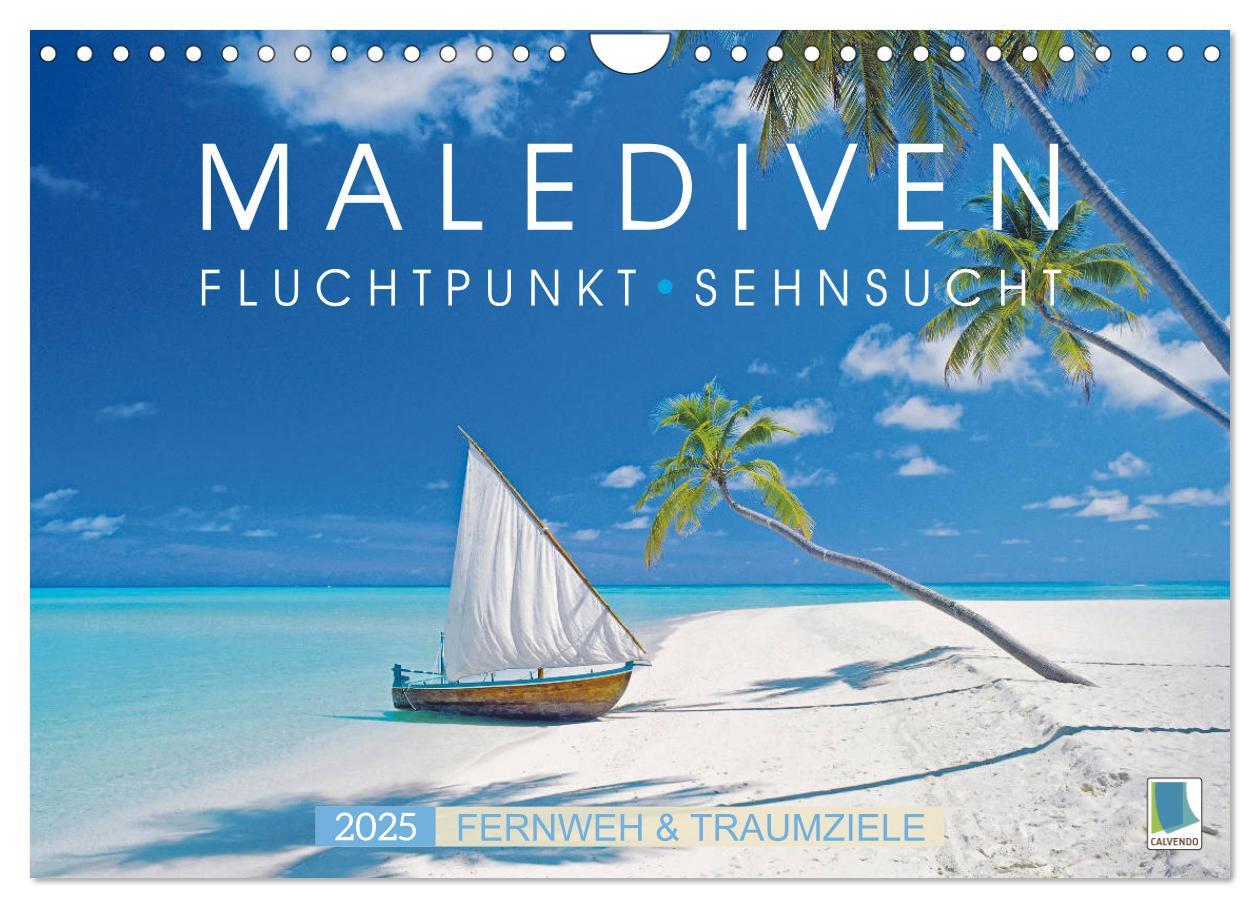 Cover: 9783435125357 | Die Malediven: Fluchtpunkt Sehnsucht (Wandkalender 2025 DIN A4...