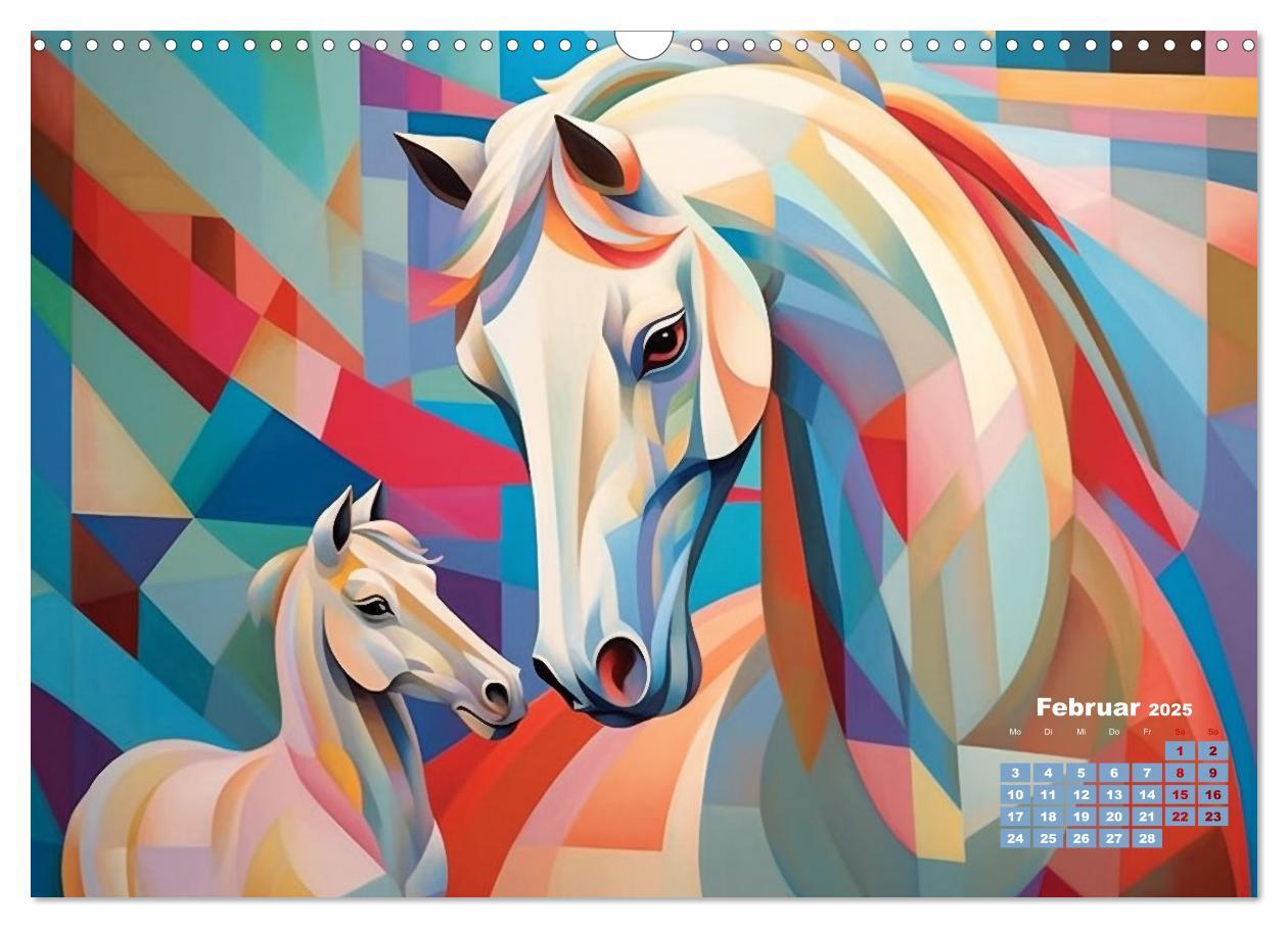 Bild: 9783383899898 | Pferde - Modern Art (Wandkalender 2025 DIN A3 quer), CALVENDO...