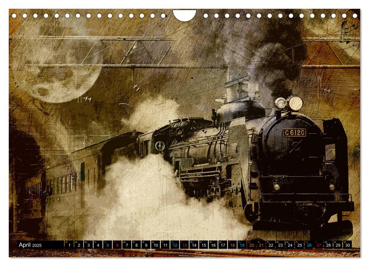 Bild: 9783435182855 | EISENBAHN - Dampf, Diesel und Strom (Wandkalender 2025 DIN A4...