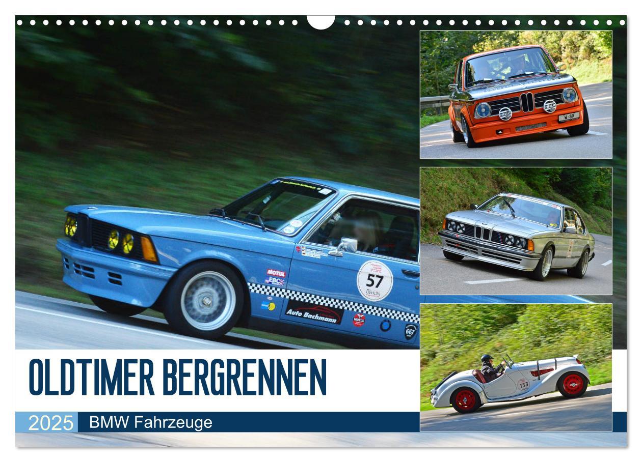 Cover: 9783435185856 | OLDTIMER BERGRENNEN - BMW Fahrzeuge (Wandkalender 2025 DIN A3...