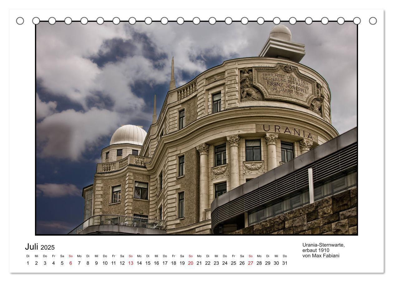 Bild: 9783435304011 | Jugendstil-Baukunst in Wien (Tischkalender 2025 DIN A5 quer),...