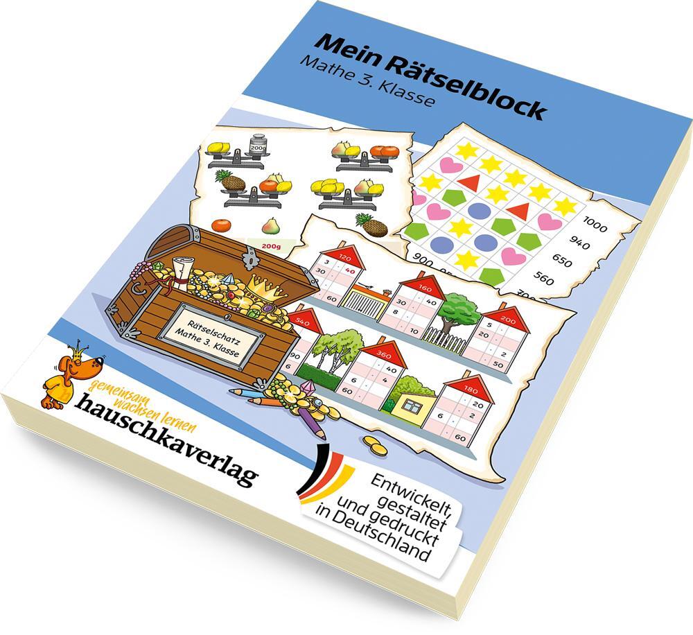 Bild: 9783881006934 | Mein Rätselblock Mathe 3. Klasse | Joshua Schulz | Taschenbuch | 96 S.