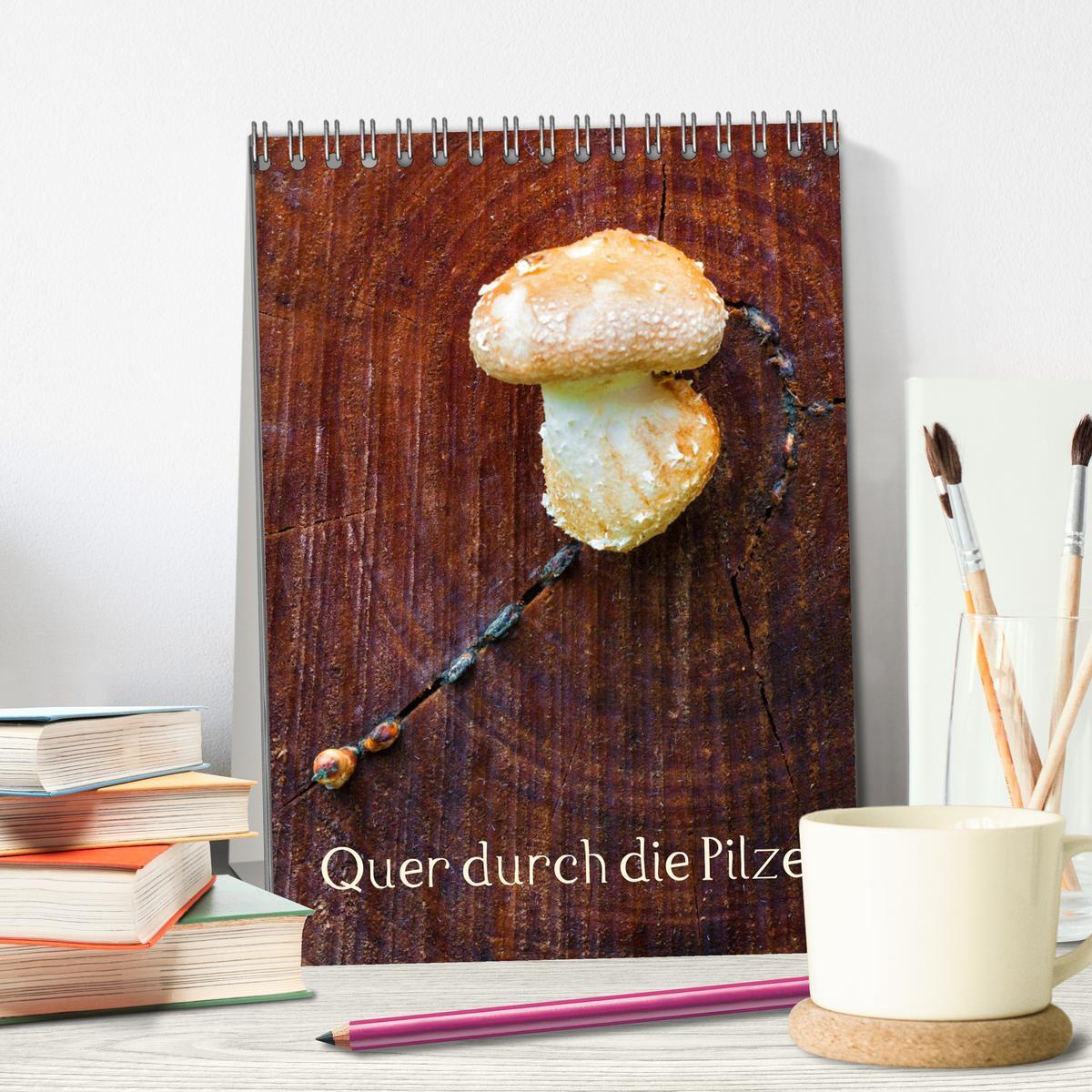 Bild: 9783435942367 | Quer durch die Pilze (Tischkalender 2025 DIN A5 hoch), CALVENDO...