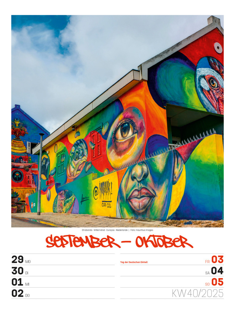 Bild: 9783838435299 | Street Art - Graffiti - Wochenplaner Kalender 2025 | Kunstverlag