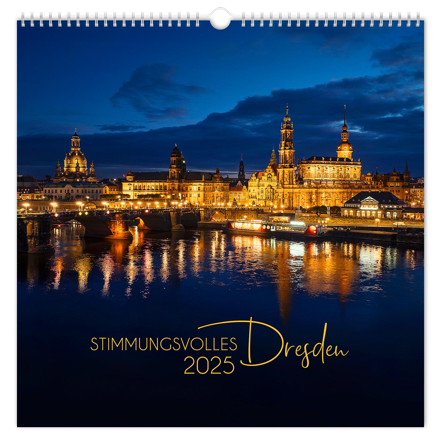 Cover: 9783910680661 | Kalender Stimmungsvolles Dresden 2025 | Peter Schubert | Kalender