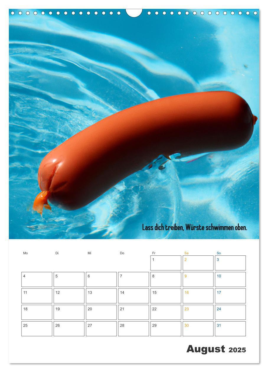 Bild: 9783435885343 | Ist mir Wurst Kalender (Wandkalender 2025 DIN A3 hoch), CALVENDO...