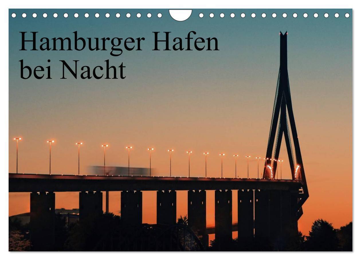 Cover: 9783435762903 | Hamburger Hafen bei Nacht (Wandkalender 2025 DIN A4 quer), CALVENDO...