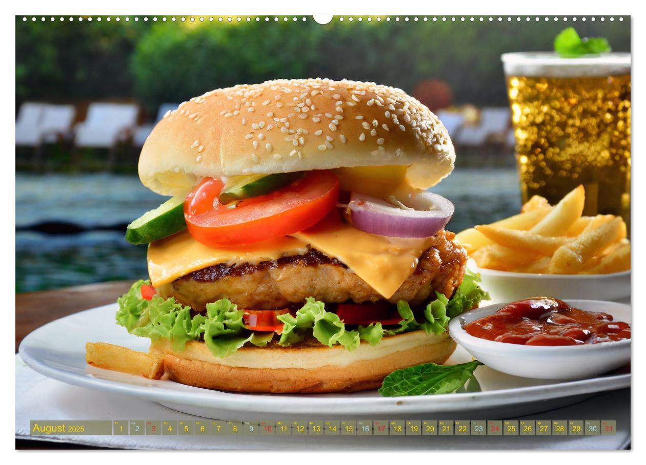 Bild: 9783457037010 | Unsere Burger Deluxe (Wandkalender 2025 DIN A2 quer), CALVENDO...