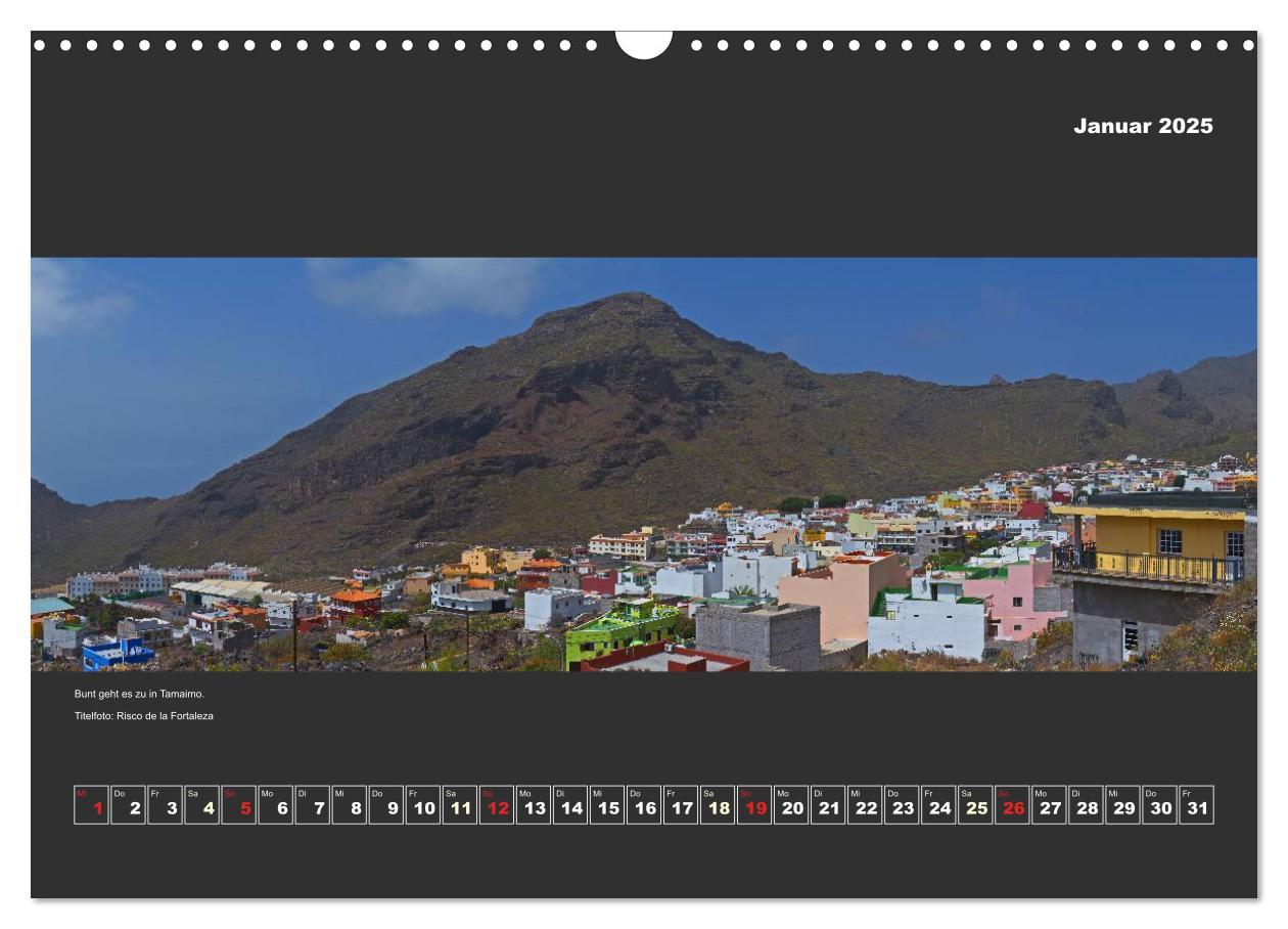 Bild: 9783435562114 | Teneriffa im Panorama (Wandkalender 2025 DIN A3 quer), CALVENDO...