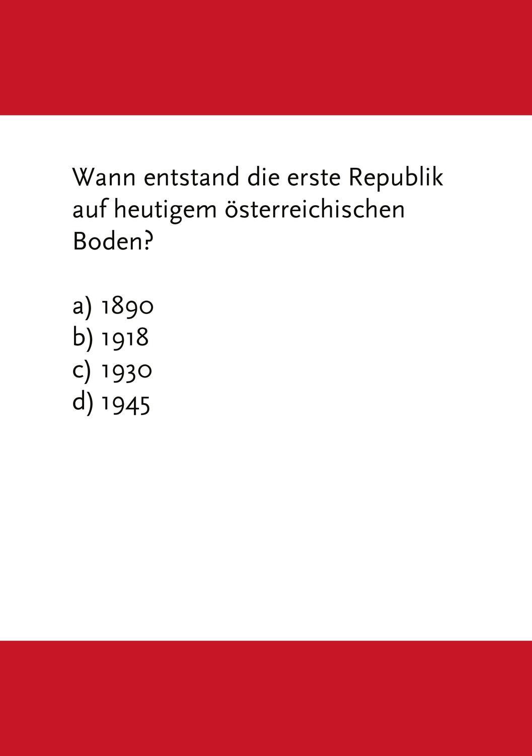 Bild: 4250364115179 | Das Österreich-Quiz | Christine Grän (u. a.) | Stück | Spiel | Deutsch