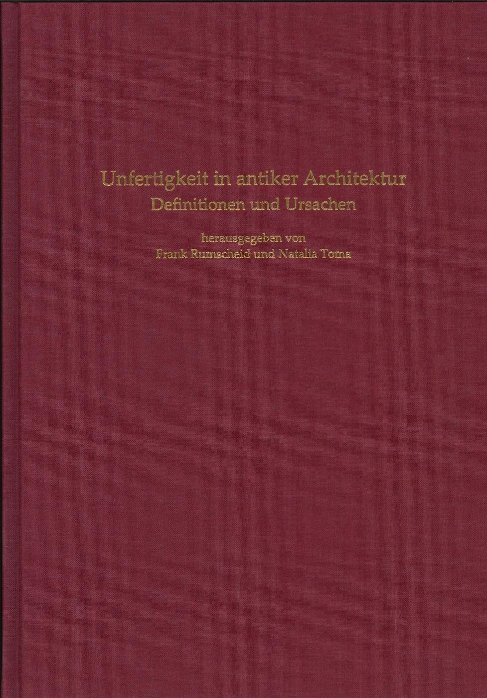 Cover: 9783805353649 | Unfertigkeit in antiker Architektur | Definitionen und Ursachen | Buch