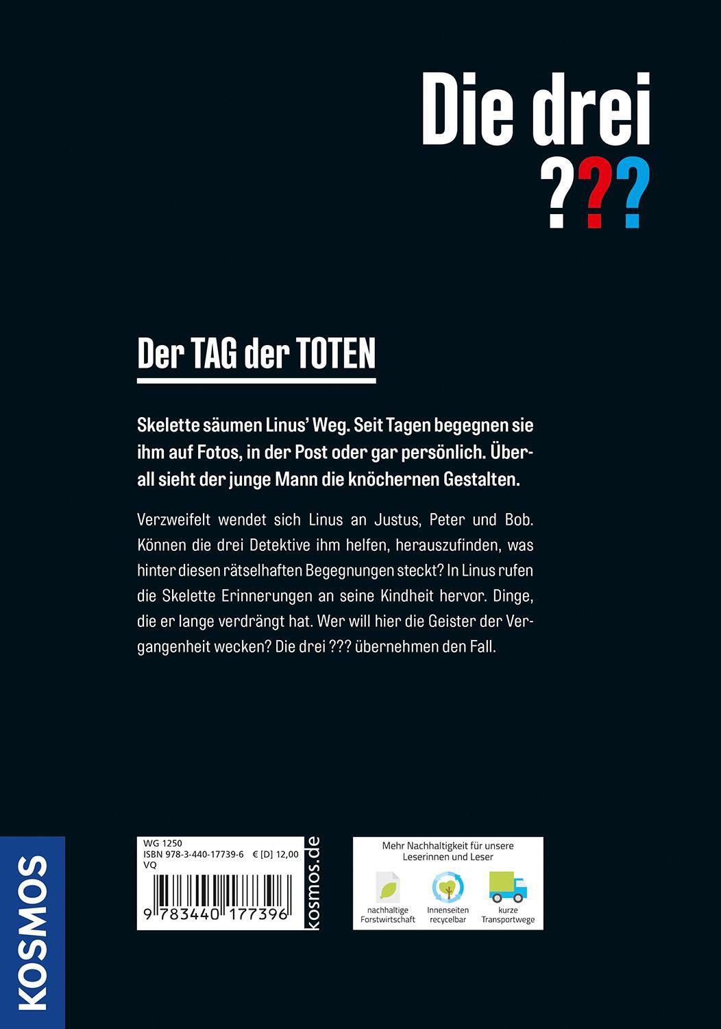 Bild: 9783440177396 | Die drei ??? Der Tag der Toten | Marco Sonnleitner | Buch | 160 S.