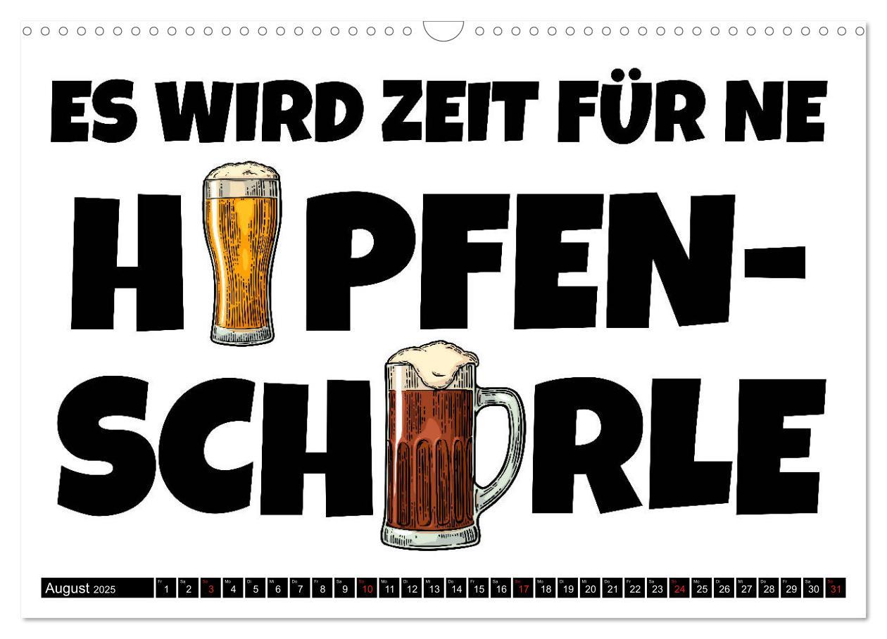 Bild: 9783435210985 | Bier - Lustige Sprüche und Grafiken (Wandkalender 2025 DIN A3...