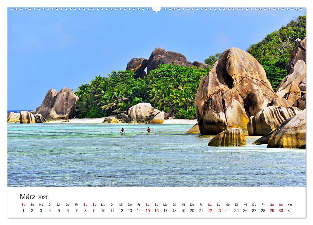 Bild: 9783435439744 | Traumstrände der Seychellen (Wandkalender 2025 DIN A2 quer),...