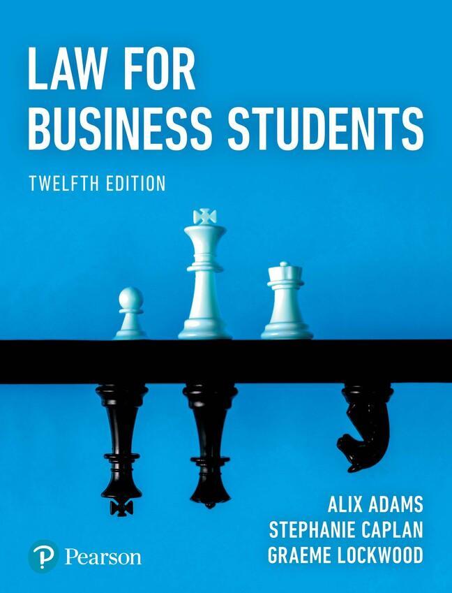 Cover: 9781292440484 | Law for Business Students | Alix Adams (u. a.) | Taschenbuch | 2023