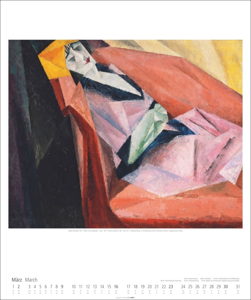 Bild: 9783839900147 | Lyonel Feininger Kalender 2025 | Lyonel Feininger | Kalender | 14 S.