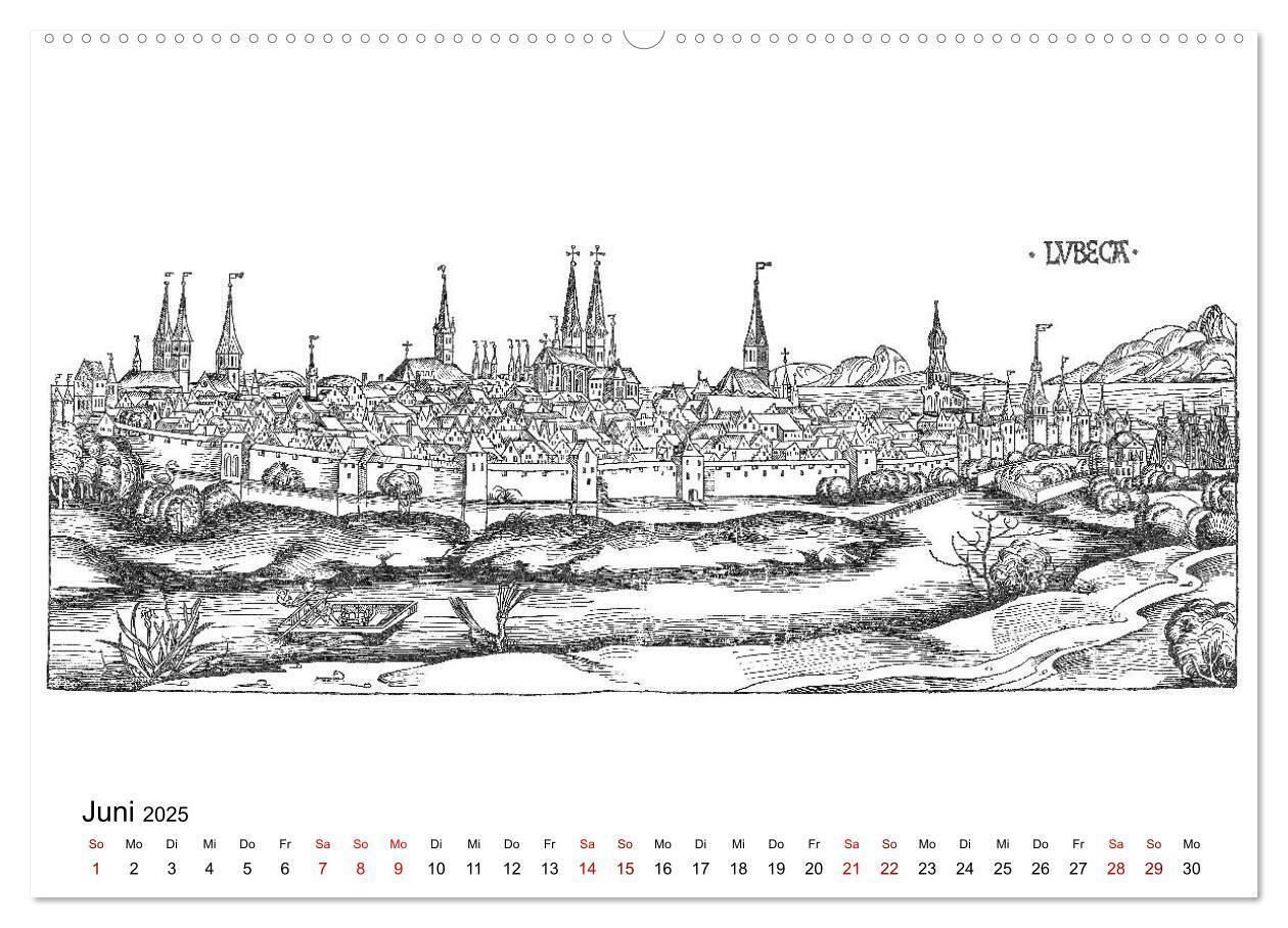 Bild: 9783435306480 | Schedelsche Weltchronik Deutsche Städte 1493 (Wandkalender 2025 DIN...