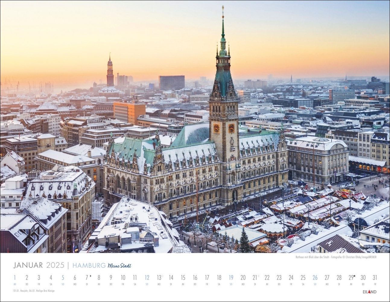 Bild: 9783964023520 | Hamburg - Meine Stadt Kalender 2025 | Kalender | Spiralbindung | 13 S.