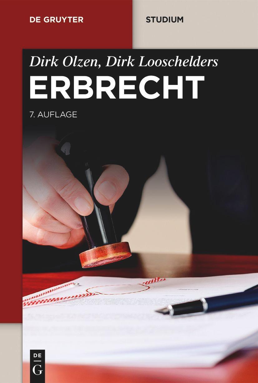 Cover: 9783110792010 | Erbrecht | Dirk Olzen (u. a.) | Taschenbuch | De Gruyter Studium