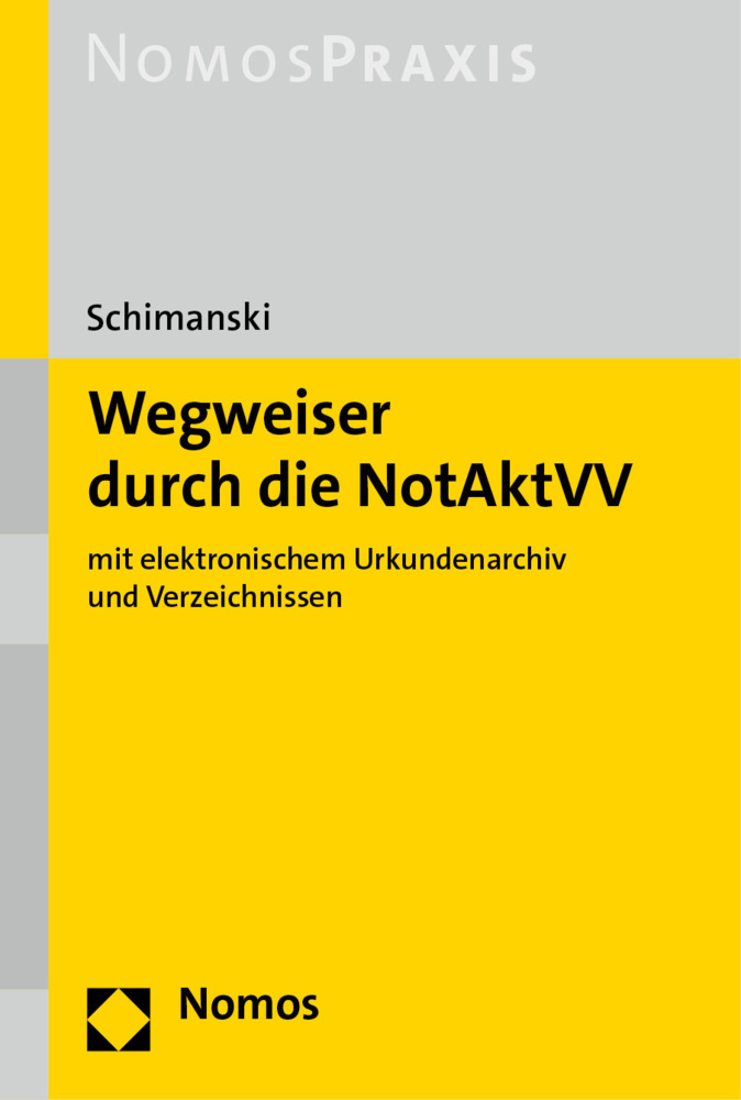 Cover: 9783848786138 | Wegweiser durch die NotAktVV | Bianka Schimanski | Taschenbuch | 2022