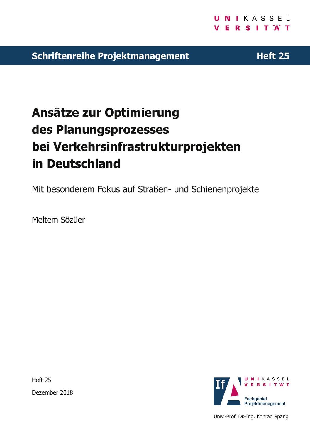 Cover: 9783737650618 | Ansätze zur Optimierung des Planungsprozesses bei...