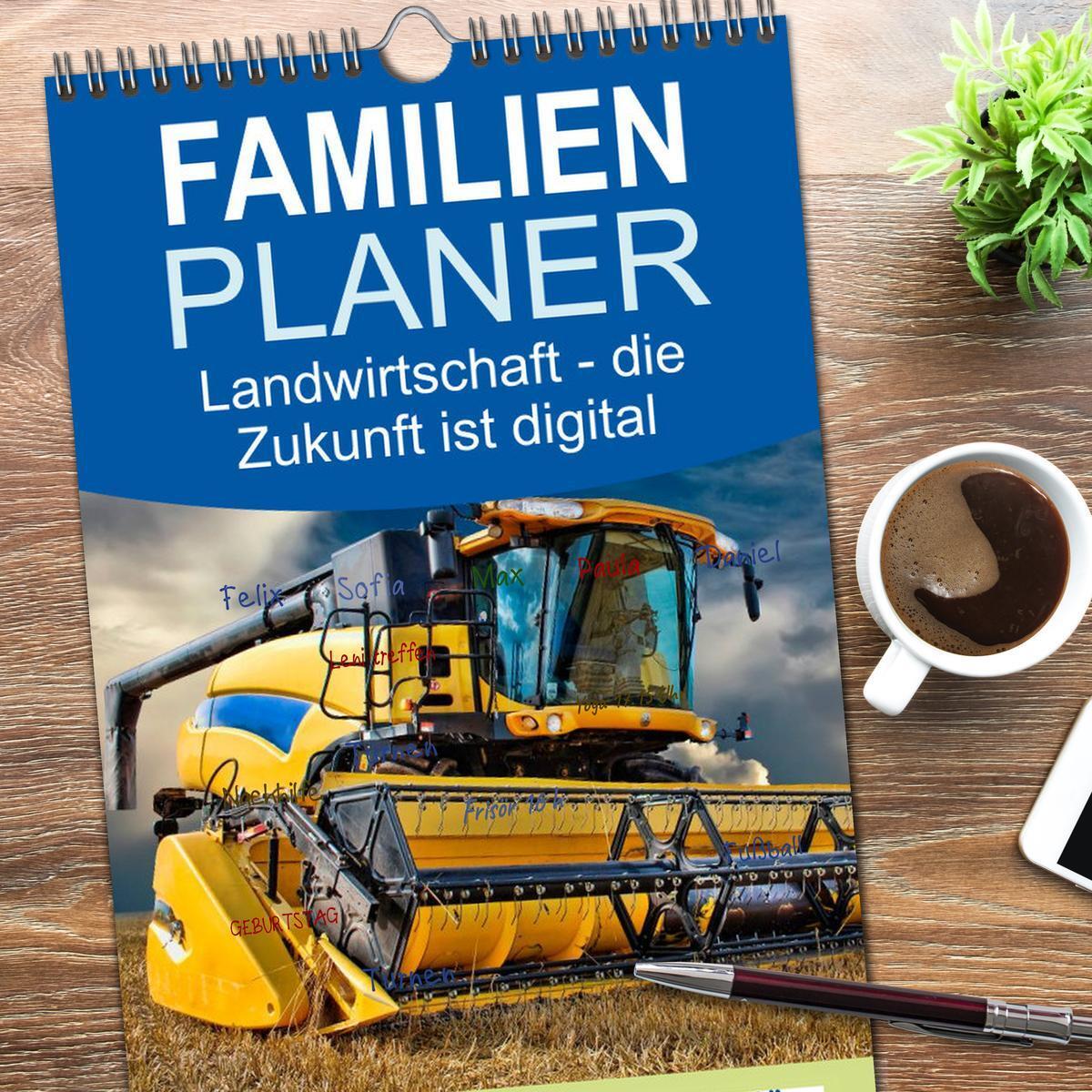 Bild: 9783457113332 | Familienplaner 2025 - Landwirtschaft - die Zukunft ist digital mit...