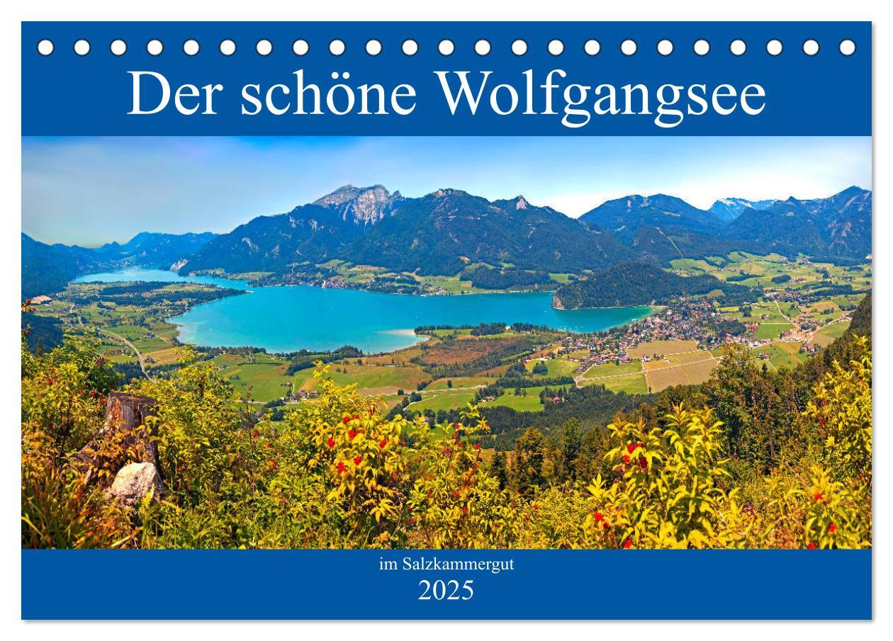 Cover: 9783435385140 | Der schöne Wolfgangsee im Salzkammergut (Tischkalender 2025 DIN A5...