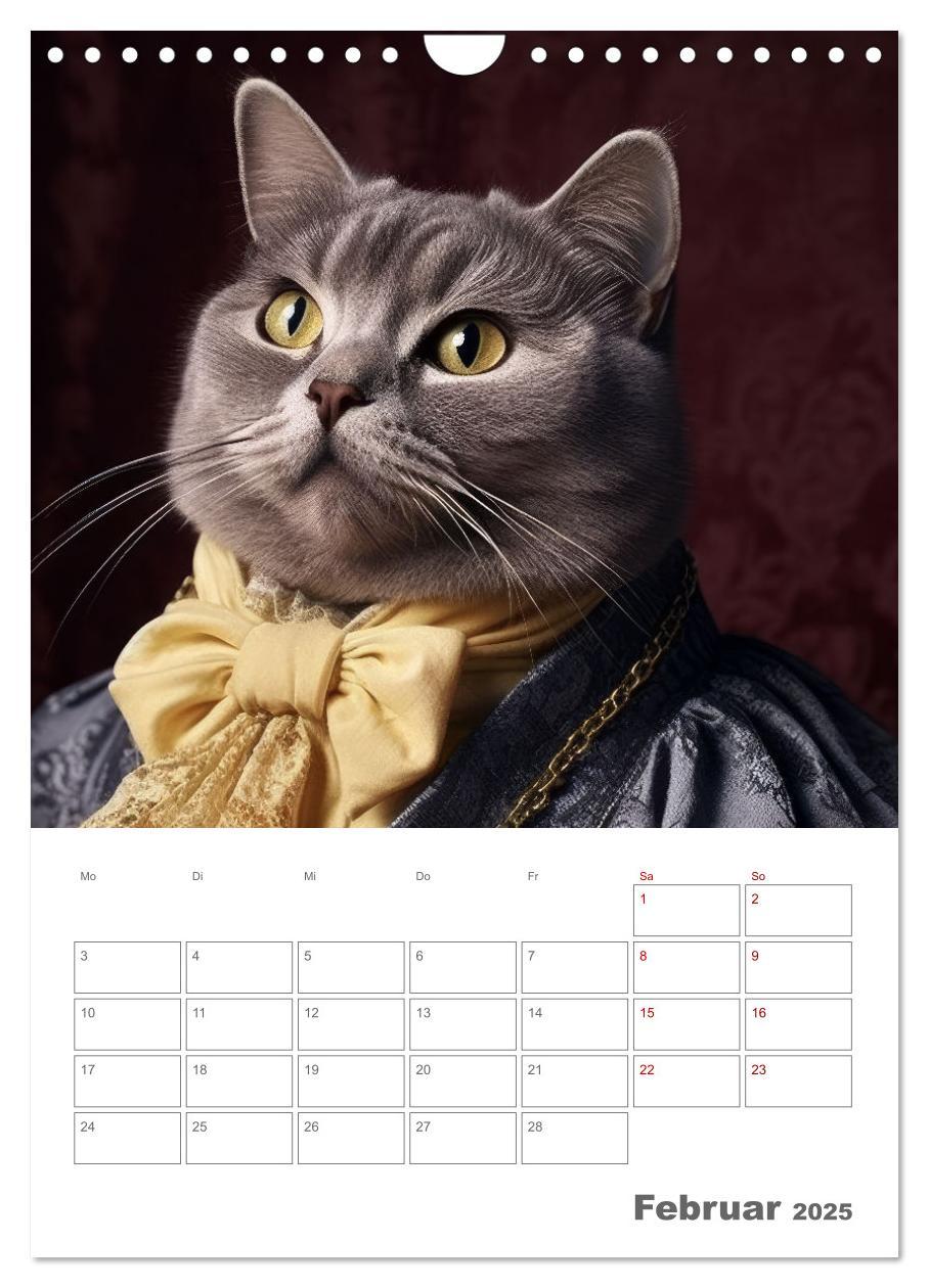 Bild: 9783435868148 | Royale Katzen Portraits (Wandkalender 2025 DIN A4 hoch), CALVENDO...