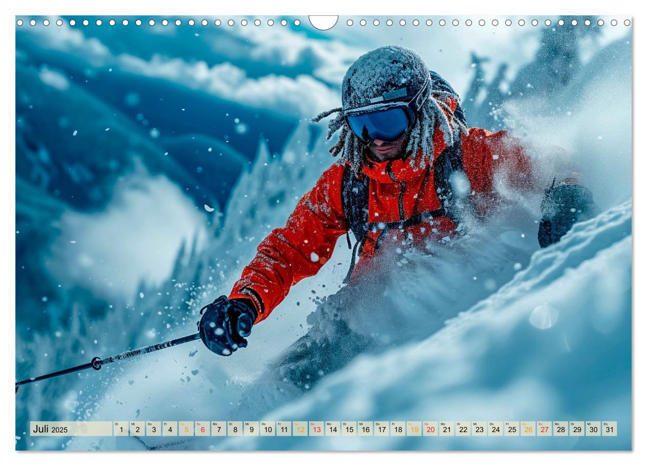 Bild: 9783383771934 | Skifahren - tolle Momente (Wandkalender 2025 DIN A3 quer), CALVENDO...