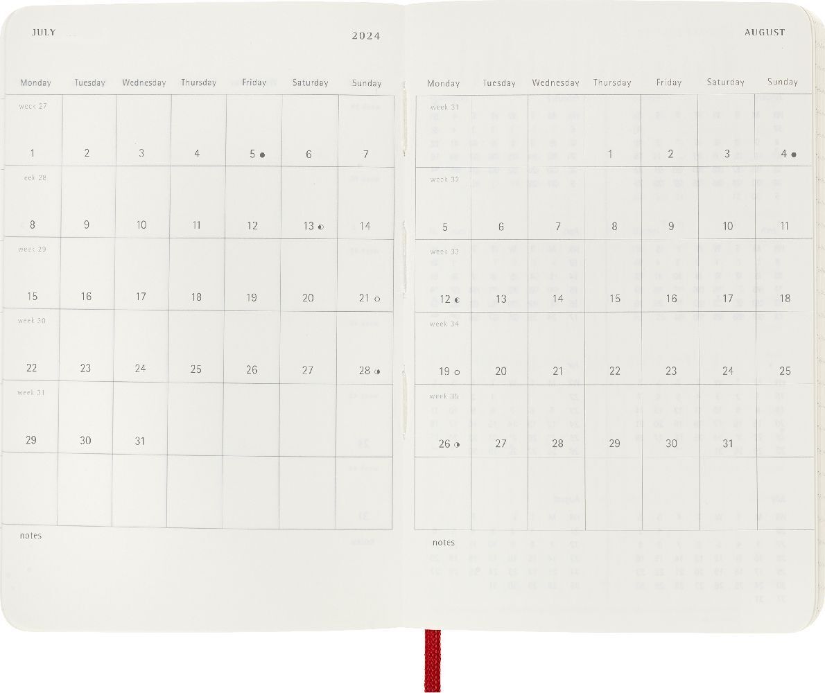 Bild: 8056598857016 | Moleskine 18 Monate Wochen Notizkalender 2023/2024, Pocket/A6,...