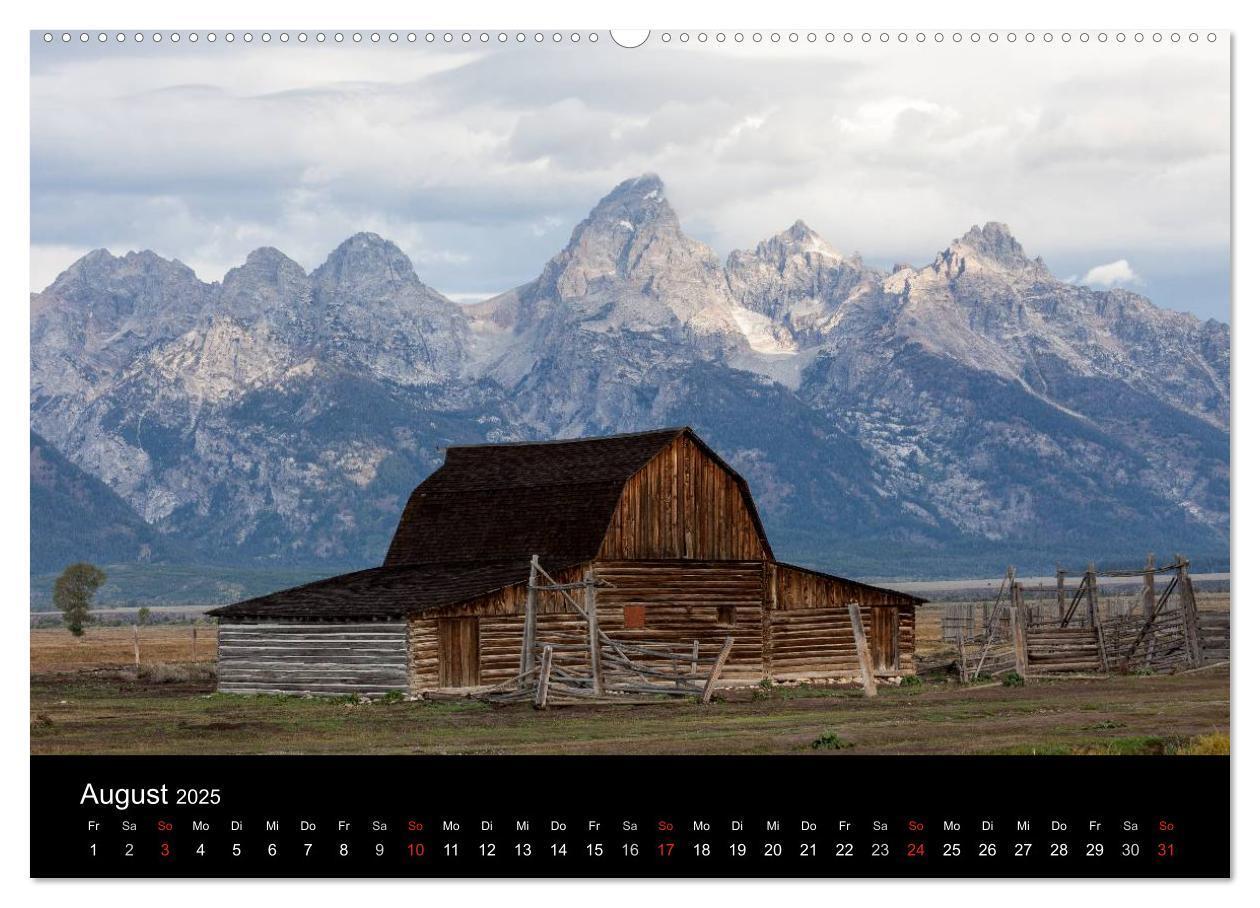 Bild: 9783435718955 | Wyoming &amp; South Dakota (Wandkalender 2025 DIN A2 quer), CALVENDO...