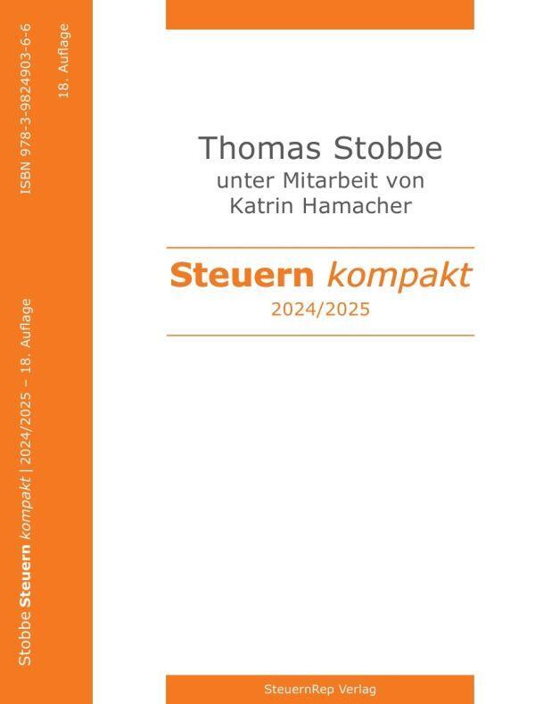 Cover: 9783896738110 | Steuern kompakt 2024-2025. | Thomas Stobbe | Taschenbuch | 264 S.