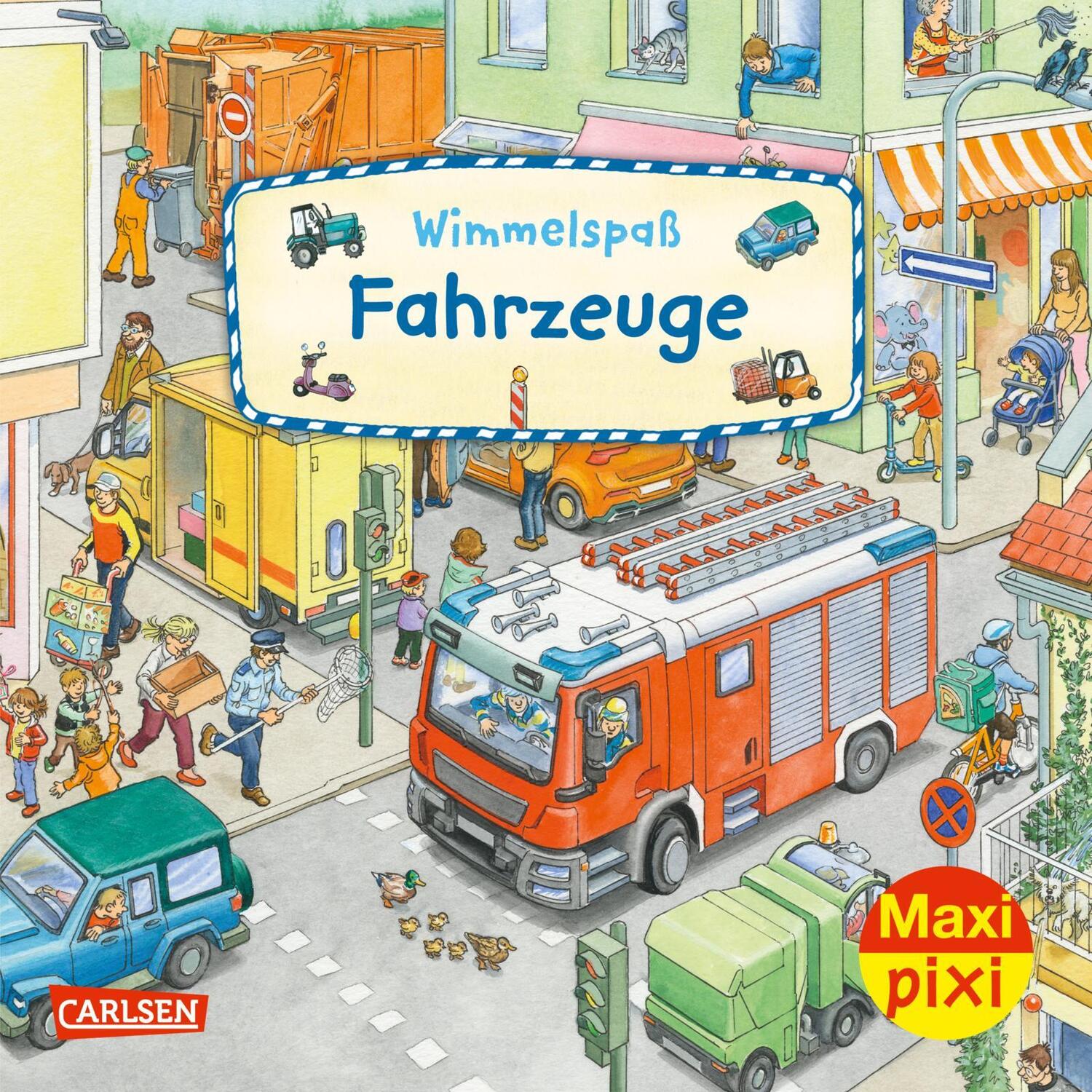 Cover: 9783551059710 | Maxi Pixi 422: VE 5: Wimmelspaß Fahrzeuge (5 Exemplare) | Maxi Pixi