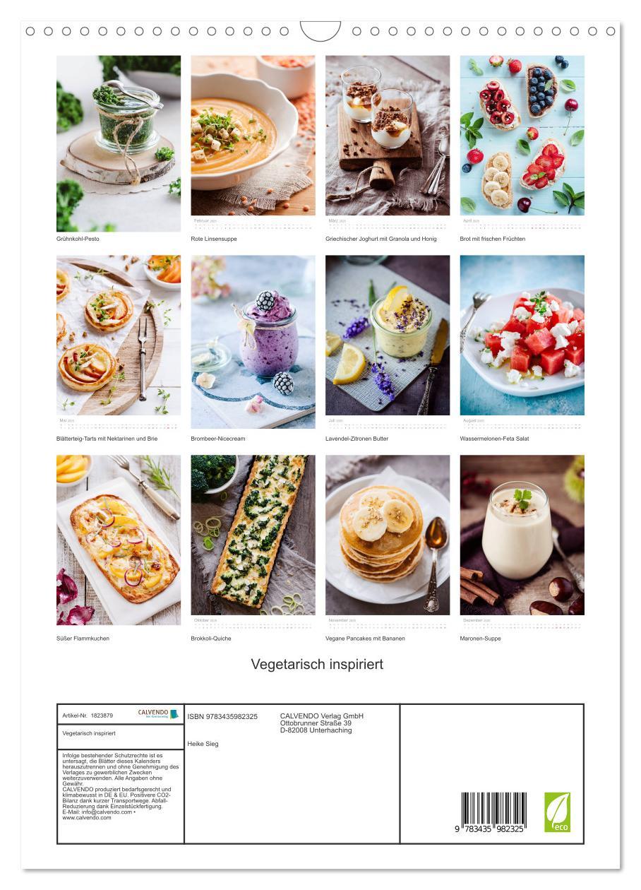 Bild: 9783435982325 | Vegetarisch inspiriert (Wandkalender 2025 DIN A3 hoch), CALVENDO...