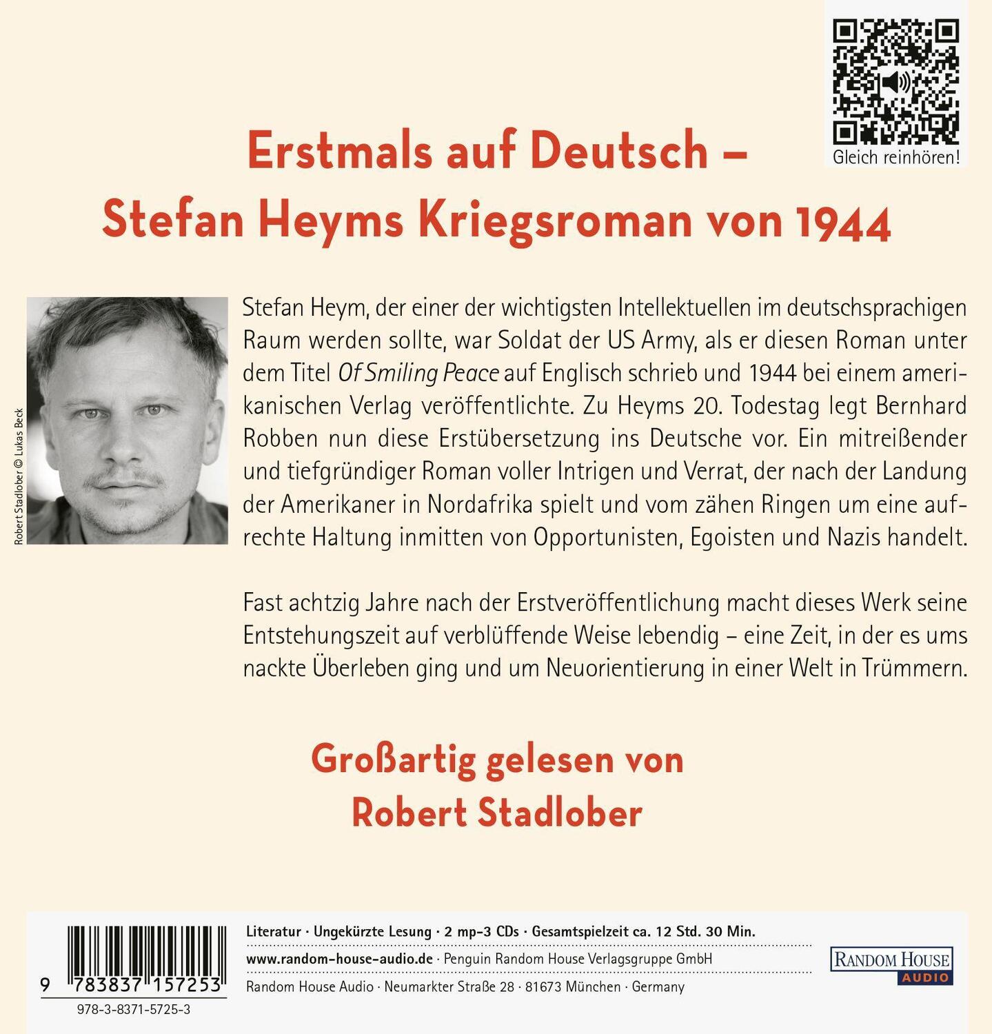 Bild: 9783837157253 | Flammender Frieden | Stefan Heym | MP3 | 2 Audio-CDs | Deutsch | 2021