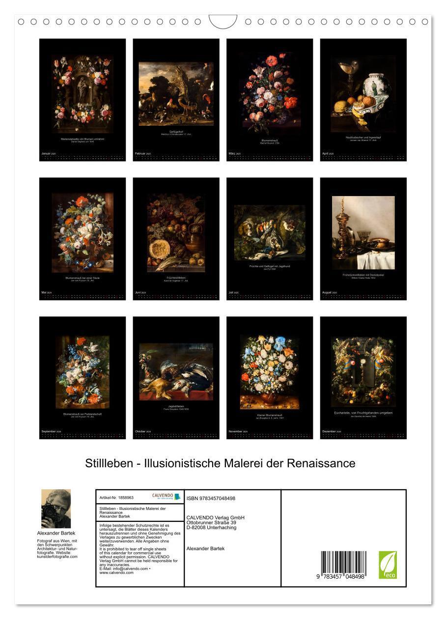 Bild: 9783457048498 | Stillleben - Illusionistische Malerei der Renaissance (Wandkalender...