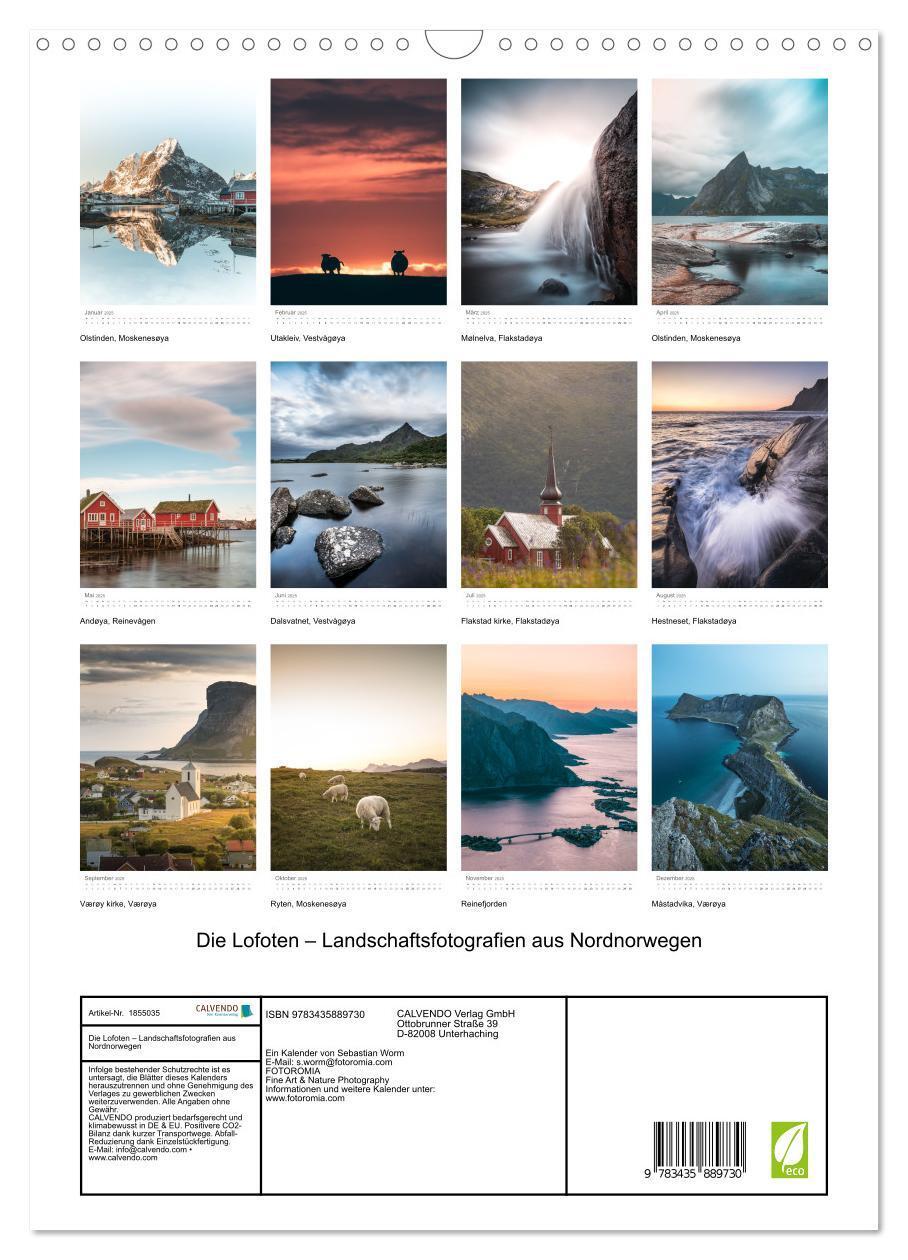 Bild: 9783435889730 | Die Lofoten ¿ Landschaftsfotografien aus Nordnorwegen (Wandkalender...