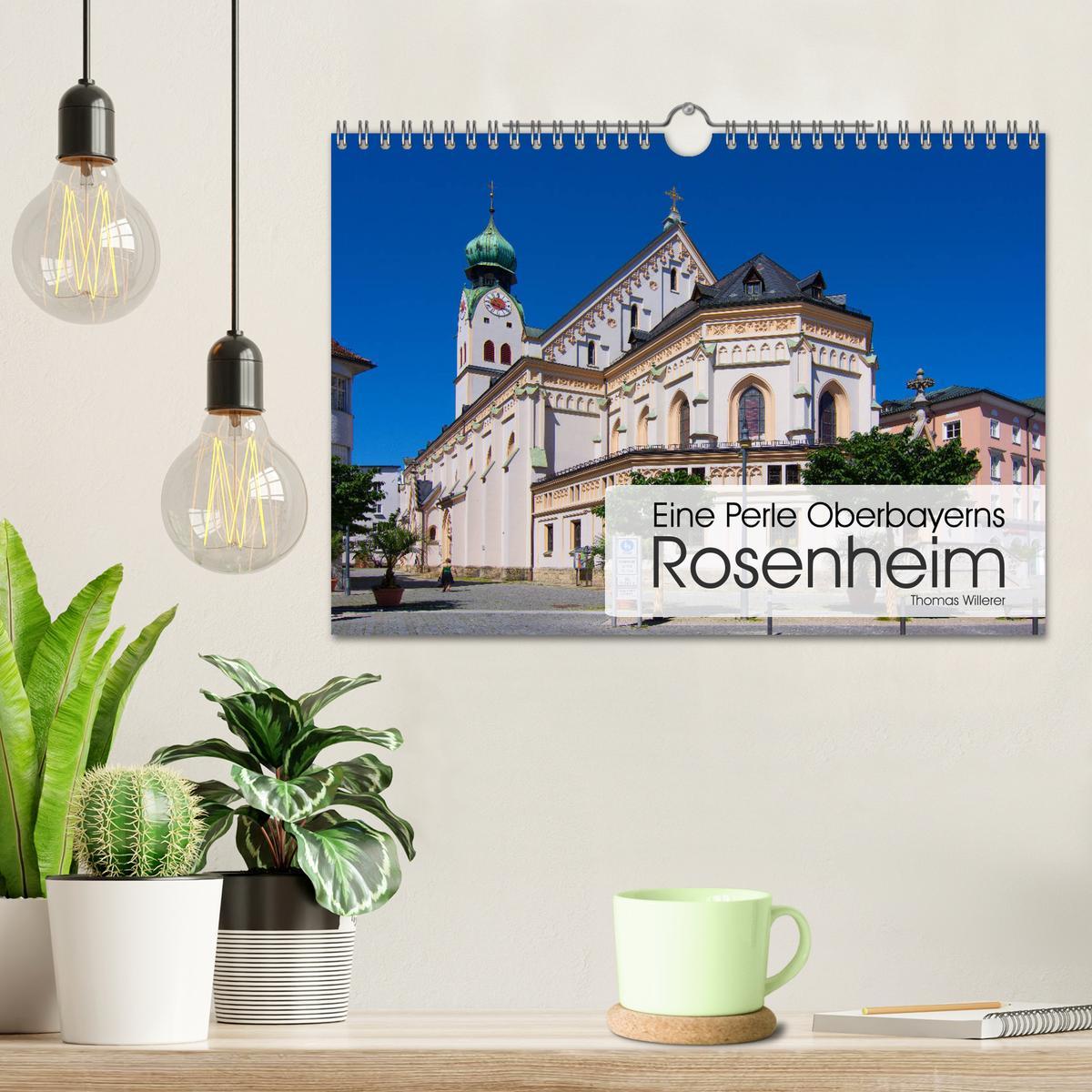 Bild: 9783435443666 | Eine Perle Oberbayerns - Rosenheim (Wandkalender 2025 DIN A4 quer),...