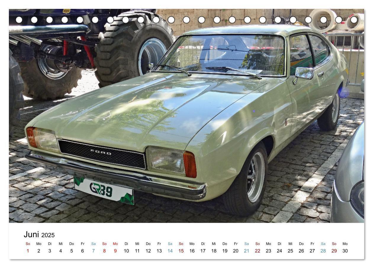 Bild: 9783383854651 | Autos der 70er (Tischkalender 2025 DIN A5 quer), CALVENDO...