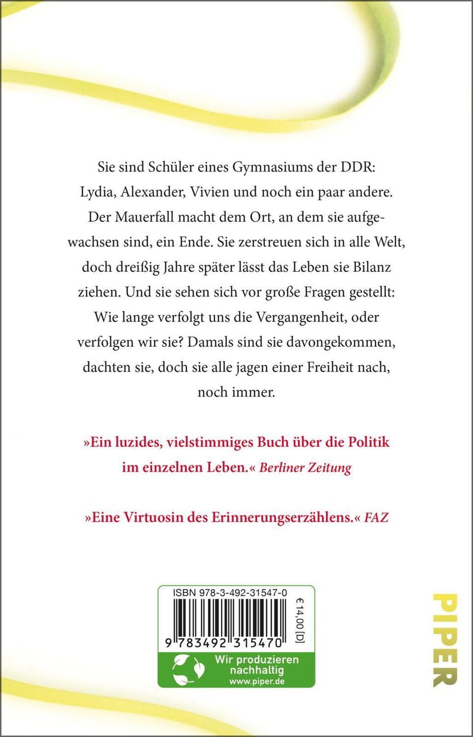 Rückseite: 9783492315470 | Schöne Seelen und Komplizen | Roman | Julia Schoch | Taschenbuch